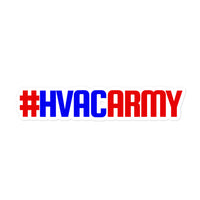 #HVACARMY Bubble-free stickers | Red Blue